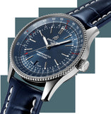  Shop Authentic Breitling Navitimer Automatic 41 Blue Dial Blue Leather Strap Watch for Men - A17326161C1P3 - Luxxuri