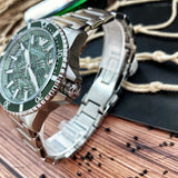  Shop Authentic Emporio Armani Diver Automatic Green Dial Silver Steel Strap Watch For Men - AR60061 - Luxxuri