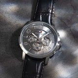  Shop Authentic Tommy Hilfiger Keagan Quartz Grey Dial Black Leather Strap Watch for Men - 1791289 - Luxxuri