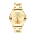 Movado Bold Gold Dial Yellow Gold Steel Strap Watch for Women - 3600104