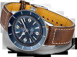  Shop Authentic Breitling Superocean Heritage '57 Blue Dial Brown Leather Strap Watch for Men - A10370161C1X1 - Luxxuri