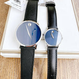  Shop Authentic Movado Museum Classic Blue Dial Black Leather Strap Watch for Men - 0607197 - Luxxuri