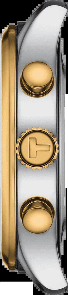  Shop Authentic Tissot T Sport Chrono XL Classic Gold Dial Two Tone Steel Strap Watch for Men - T116.617.22.021.00 - Luxxuri