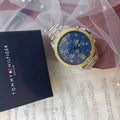  Shop Authentic Tommy Hilfiger Blaze Chronograph Blue Dial Silver Steel Strap Watch for Men - 1792031 - Luxxuri