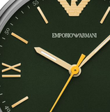  Shop Authentic Emporio Armani Kappa Quartz Black Dial Two Tone Mesh Bracelet Watch For Men - AR11228 - Luxxuri