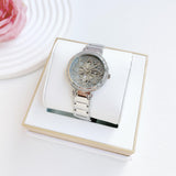  Shop Authentic Guess Lily Quartz Silver Dial Silver Steel Strap Watch For Women - GW0528L1 - Luxxuri