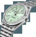  Shop Authentic Breitling Chronomat Automatic 36 Diamonds Green Dial Two Tone Steel Strap Watch for Women - A10380591L1A1 - Luxxuri