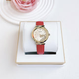 Shop Authentic Guess Trend Dragon Gold Dial Red Leather Strap Watch For Women - GW0646L1 - Luxxuri