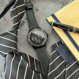  Shop Authentic Tommy Hilfiger Lars Chronograph Black Dial Black Leather Strap Watch For Men - 1792062 - Luxxuri