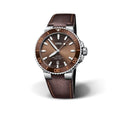  Shop Authentic Oris Aquis Date Brown Dial Brown Leather Strap Watch for Men - 0173377304152-0752412EB - Luxxuri