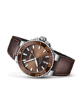  Shop Authentic Oris Aquis Date Brown Dial Brown Leather Strap Watch for Men - 0173377304152-0752412EB - Luxxuri