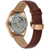  Shop Authentic Fossil Vintage Muse Automatic Skeleton Maroon Dial Maroon Leather Strap Watch for Women - ME3137 - Luxxuri