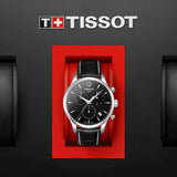  Shop Authentic Tissot T Classic Tradition Chronograph Black Dial Black Leather Strap Watch For Men - T063.617.16.057.00 - Luxxuri