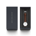  Shop Authentic Daniel Wellington Petite White Dial Brown Leather Strap Watch For Women - DW00100243 - Luxxuri