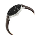  Shop Authentic Daniel Wellington Classic Petite York Black Dial Brown Leather Strap Watch For Women - DW00100182 - Luxxuri