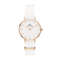  Shop Authentic Daniel Wellington Petite Dover Quartz White Dial White NATO Strap Watch For Women - DW001000313 - Luxxuri