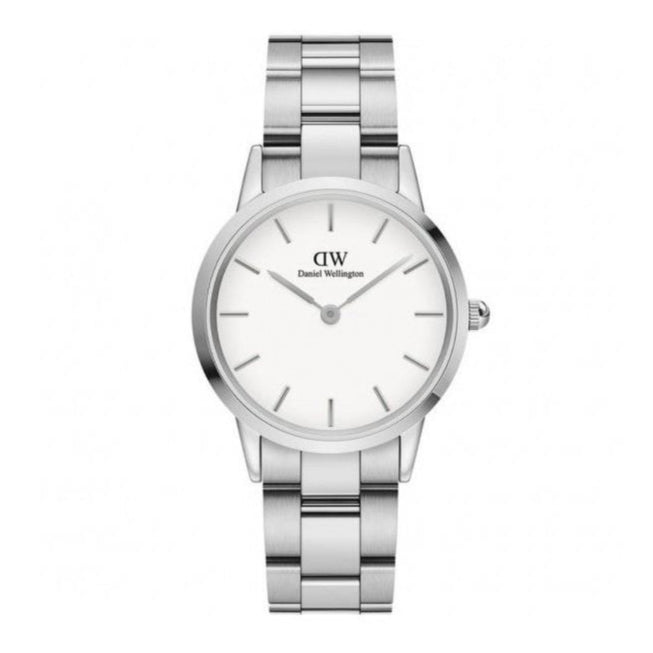  Shop Authentic Daniel Wellington Iconic Link White Dial Silver Steel Strap Watch For Women - DW00100205 - Luxxuri