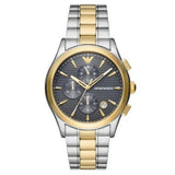  Shop Authentic Emporio Armani Paolo Chronograph Grey Dial Two Tone Steel Strap Watch For Men - AR11527 - Luxxuri