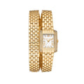  Shop Authentic Michael Kors Emery Pave Double Wrap White Dial Gold Steel Strap Watch for Women - MK4833 - Luxxuri
