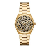  Shop Authentic Michael Kors Lennox Three-Hand Gold Dial Gold Steel Strap Watch for Women - MK7500 - Luxxuri