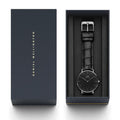  Shop Authentic Daniel Wellington Classic Reading Black Dial Black Leather Strap Watch For Women - DW00100147 - Luxxuri
