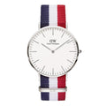  Shop Authentic Daniel Wellington Classic Cambridge White Dial Two Tone Nylon Strap Watch For Men - DW00100017 - Luxxuri