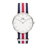  Shop Authentic Daniel Wellington Classic Canterbury White Dial Two Tone NATO Strap Watch For Women - DW00100051 - Luxxuri