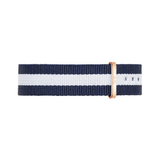  Shop Authentic Daniel Wellington Classic Glasgow White Dial Two Tone NATO Strap Watch For Women - DW00100031 - Luxxuri
