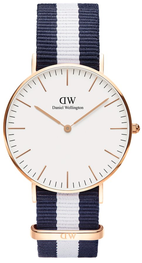  Shop Authentic Daniel Wellington Classic Glasgow White Dial Two Tone NATO Strap Watch For Women - DW00100031 - Luxxuri