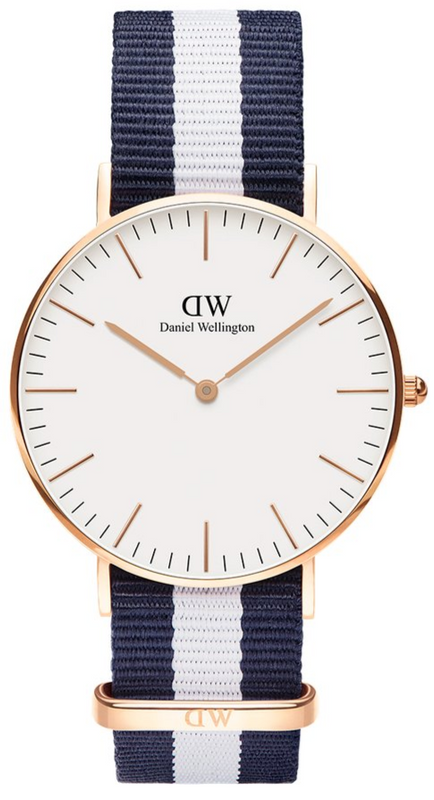  Shop Authentic Daniel Wellington Classic Glasgow White Dial Two Tone NATO Strap Watch For Women - DW00100031 - Luxxuri