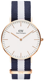  Shop Authentic Daniel Wellington Classic Glasgow White Dial Two Tone NATO Strap Watch For Women - DW00100031 - Luxxuri