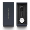  Shop Authentic Daniel Wellington Classic Petite Reading White Dial Black Leather Strap Watch For Women - DW00100185 - Luxxuri