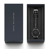  Shop Authentic Daniel Wellington Classic Petite Reading Black Dial Black Leather Strap Watch For Women - DW00100179 - Luxxuri