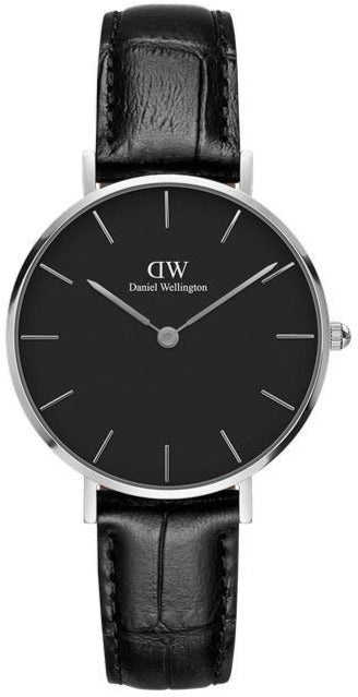  Shop Authentic Daniel Wellington Classic Petite Reading Black Dial Black Leather Strap Watch For Women - DW00100179 - Luxxuri
