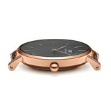  Shop Authentic Daniel Wellington Classic Petite Sheffield Black Dial Black Leather Strap Watch For Women - DW00100224 - Luxxuri