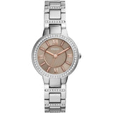  Shop Authentic Fossil Virginia Taupe Dial Silver Steel Strap Watch for Women - ES4147 - Luxxuri