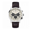  Shop Authentic Guess Chronograph Quartz White Dial Brown Leather Strap Watch For Men - W0380G1 - Luxxuri