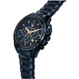  Shop Authentic Maserati Traguardo Chronograph Blue Dial Blue Steel Strap Watch For Men - R8873612054 - Luxxuri