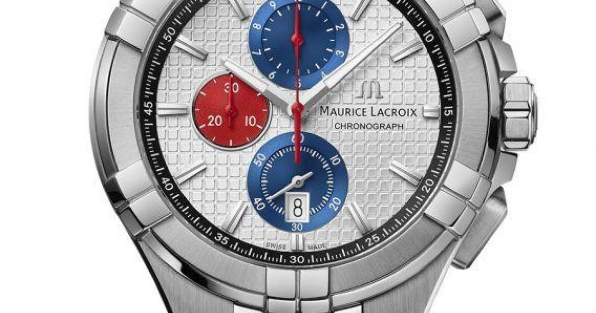 Maurice Lacroix Aikon Chronograph Special Edition Mahindra Racing Silver Dial Grey Rubber Strap Watch for Men - AI1018-TT031-130-2