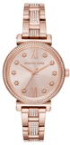  Shop Authentic Michael Kors Sofie Quartz Rose Gold Dial Rose Gold Steel Strap Watch For Women - MK3882 - Luxxuri