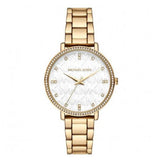  Shop Authentic Michael Kors Pyper Three Hand White Dial Gold Steel Strap Watch For Women - MK4666 - Luxxuri
