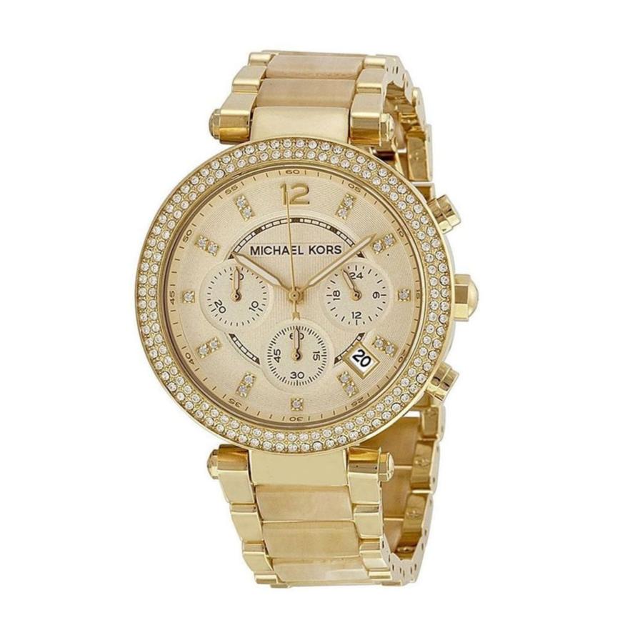  Shop Authentic Michael Kors Parker Gold Dial Gold Steel Strap Watch for Women - MK5632 - Luxxuri