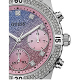  Shop Authentic Guess Confetti Multicolored Dial Silver Steel Strap Watch For Women - W0774L1 - Luxxuri