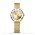 Swarovski Octea Nova Analog Gold Dial Gold Mesh Strap Watch for Women - 5649993