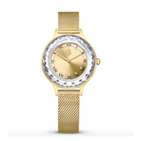  Shop Authentic Swarovski Octea Nova Analog Gold Dial Gold Mesh Strap Watch for Women - 5649993 - Luxxuri