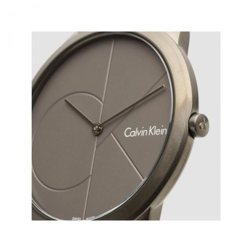  Shop Authentic Calvin Klein Minimal Grey Dial Grey Mesh Bracelet Watch for Men - K3M517P4 - Luxxuri