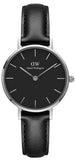 Shop Authentic Daniel Wellington Classic Petite Sheffield Black Dial Black Leather Strap Watch For Women - DW00100236 - Luxxuri