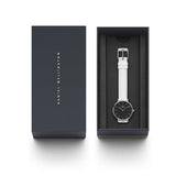  Shop Authentic Daniel Wellington Classic Petite Bondi Black Dial White Leather Strap Watch for Women - DW00100286 - Luxxuri