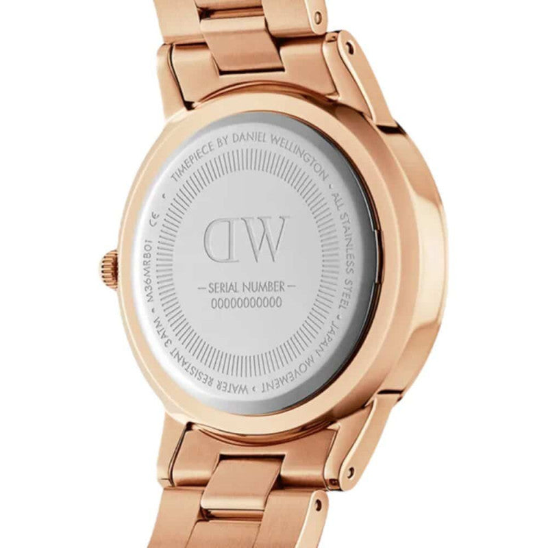  Shop Authentic Daniel Wellington Iconic Link Pink Dial Rose Gold Steel Strap Watch For Women - DW00100333 - Luxxuri