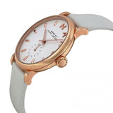  Shop Authentic Marc Jacobs Baker White Dial White Leather Strap Watch for Women - MBM1284 - Luxxuri